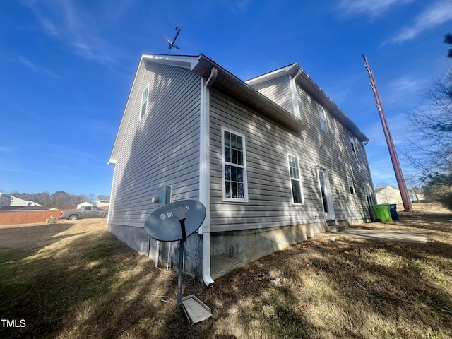 view of side of property