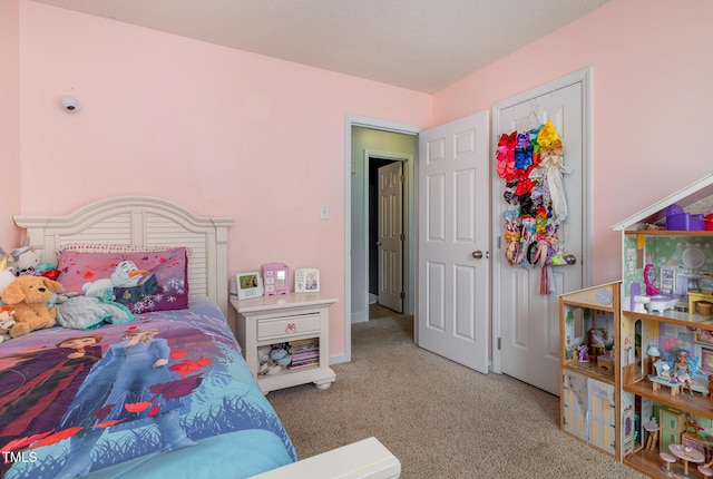 bedroom with carpet flooring