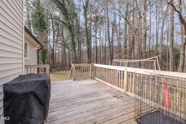 deck with grilling area