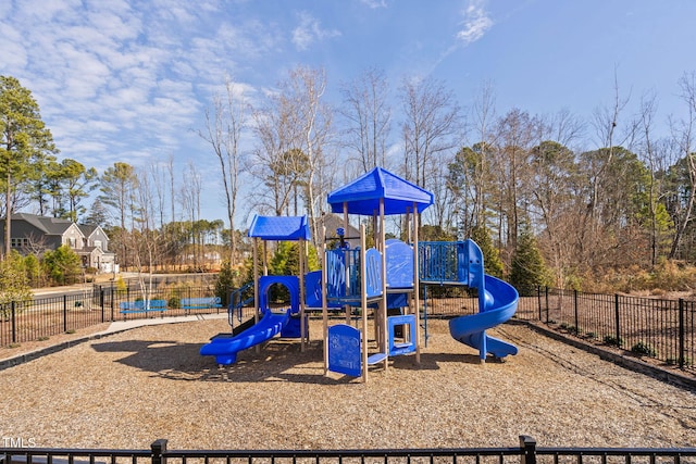 view of jungle gym