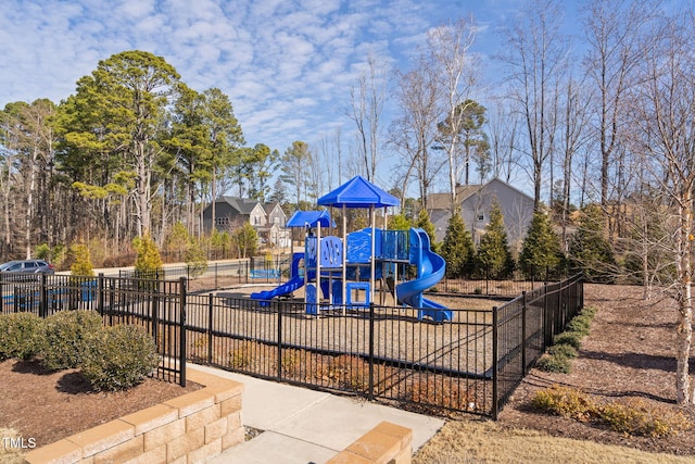 view of jungle gym