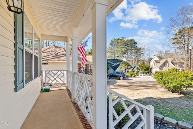 view of patio / terrace with covered porch