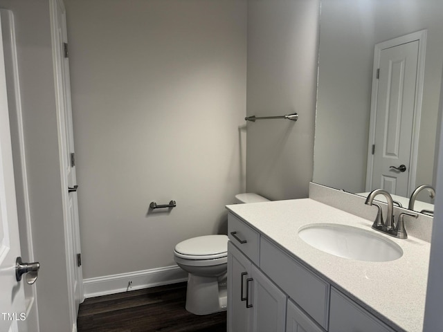 1315 Richfield Oaks Dr, Home, Fuquay Varina, NC 27526 - bathroom featuring wood-type flooring, vanity, and toilet