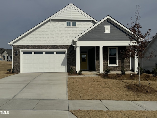 view of front of home featuring a garage