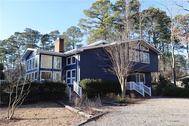 view of rear view of house