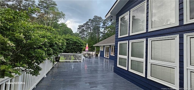 view of wooden terrace