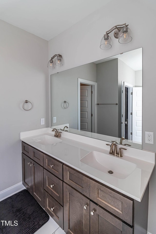 bathroom featuring vanity