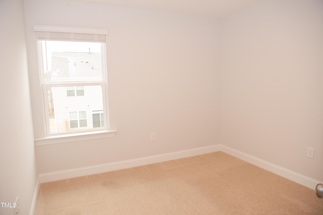 view of carpeted empty room