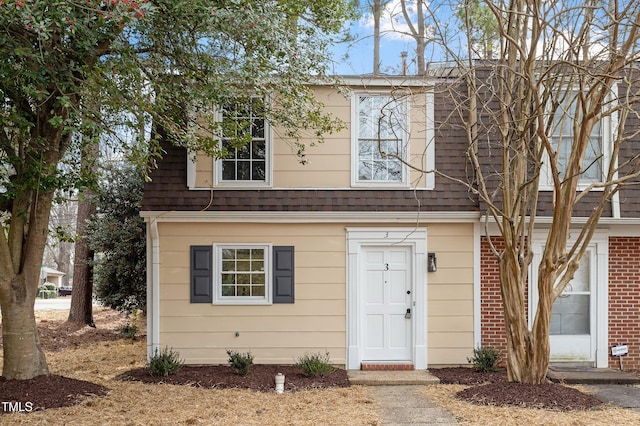 view of front of home