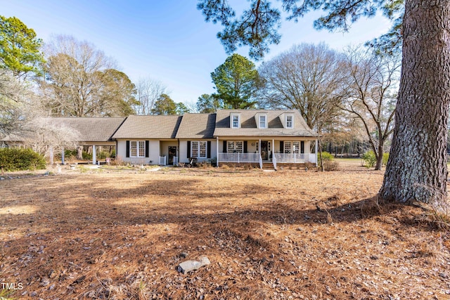 view of front of home featuring a porch