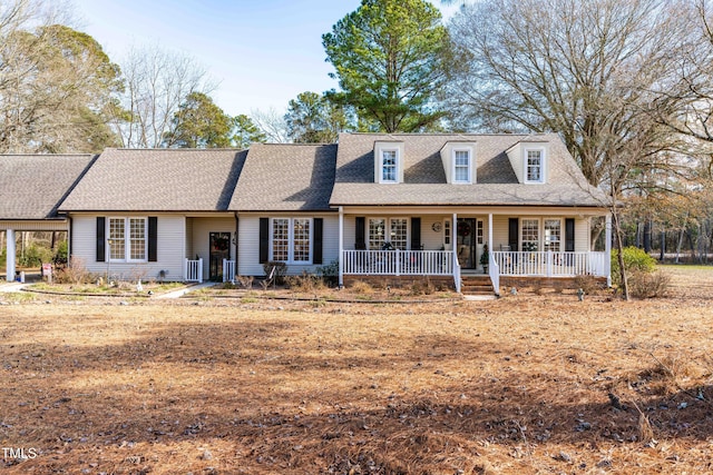 view of front of home with a porch