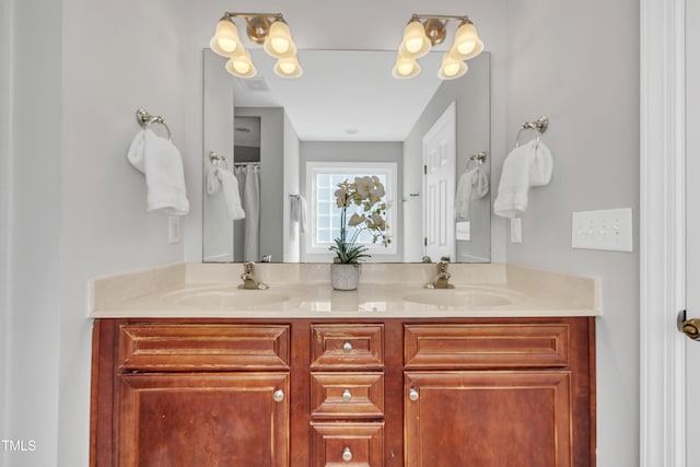 bathroom featuring vanity