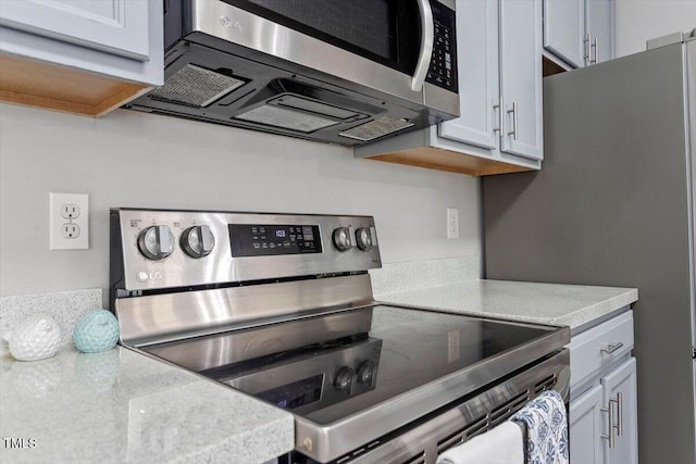 kitchen with stainless steel appliances