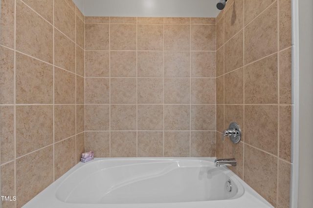 bathroom featuring bathing tub / shower combination