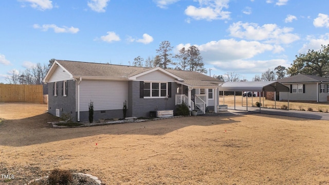 view of front of home