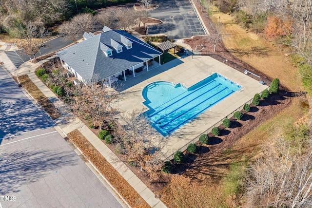 birds eye view of property