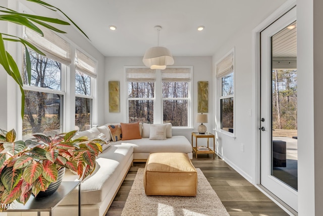 view of sunroom / solarium