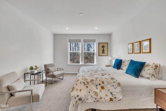 bedroom featuring carpet floors