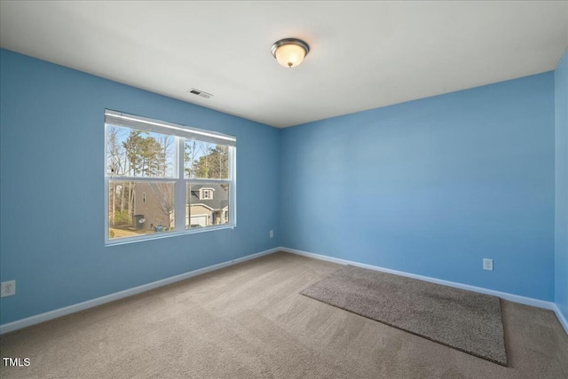 view of carpeted empty room