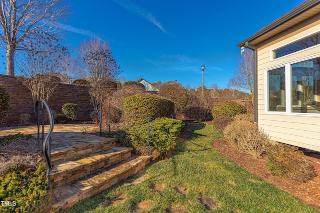 view of yard featuring a patio