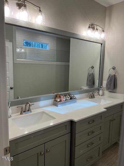 bathroom with vanity