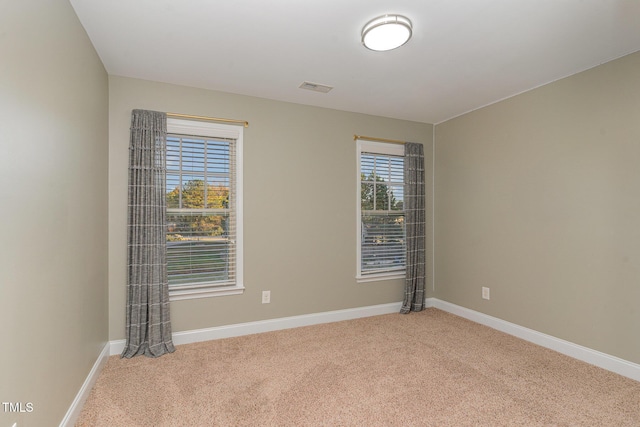 view of carpeted empty room