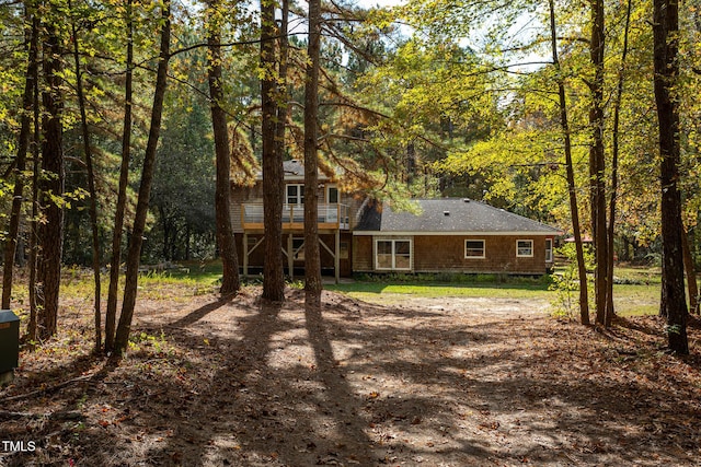 view of rear view of property