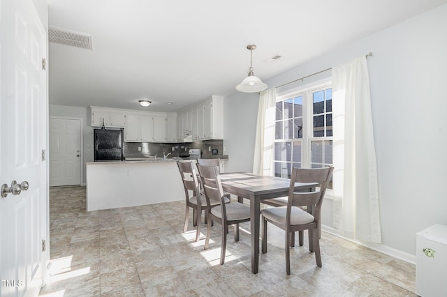 view of dining area