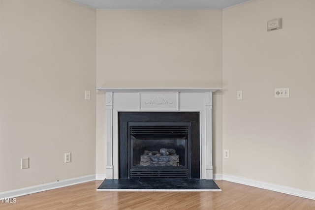 interior details with wood-type flooring