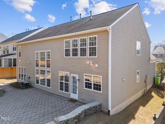 back of house featuring a patio area