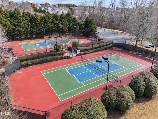 view of tennis court