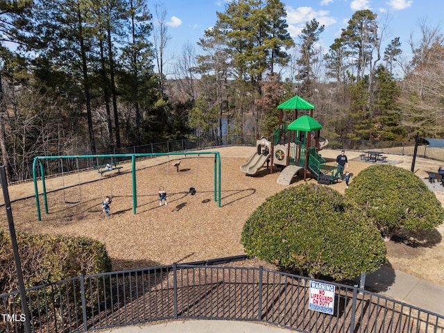 view of play area