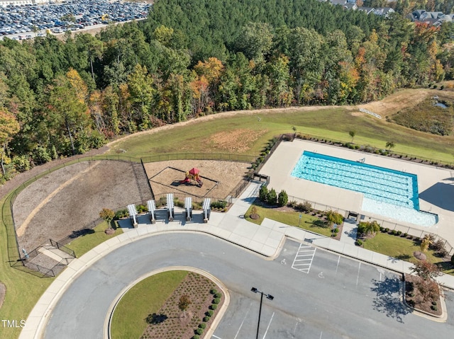 birds eye view of property