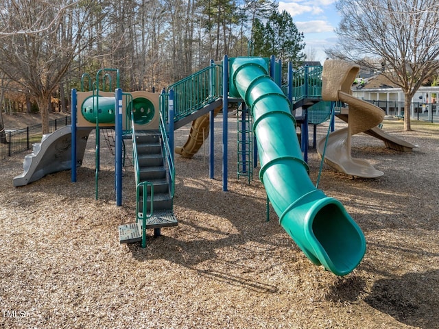 view of jungle gym