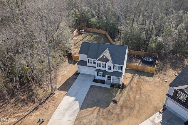 birds eye view of property