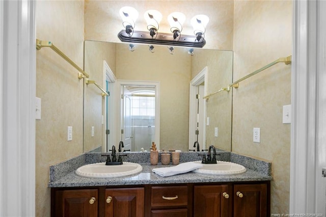 bathroom with vanity