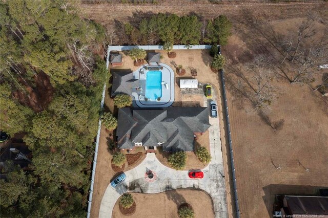 5304 Pineview Rd, Lumberton, NC 28360 - aerial overview of property's location featuring a pool area