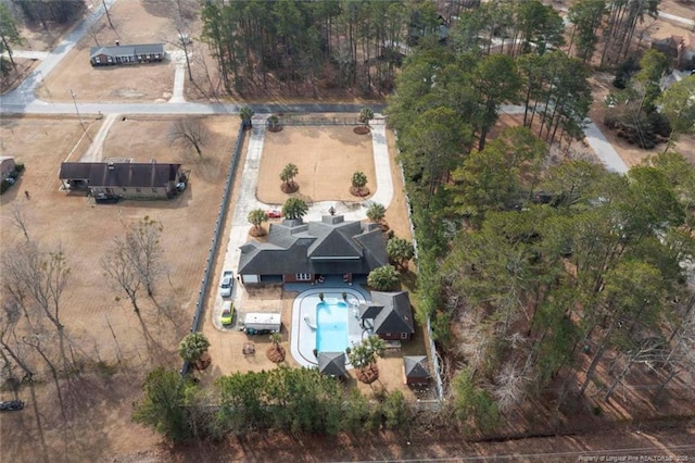 5304 Pineview Rd, Lumberton, NC 28360 - aerial view of property and surrounding area with a pool area