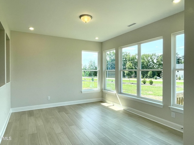82 N Stagecoach Dr, Wendell, NC 27591 - spare room featuring light wood finished floors and recessed lighting