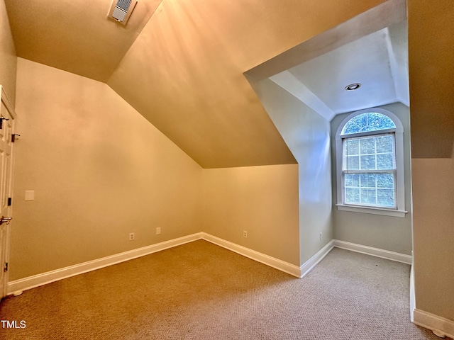 2934 Appaloosa Ct, Graham, NC 27253 - bonus room featuring lofted ceiling, carpet floors, and baseboards