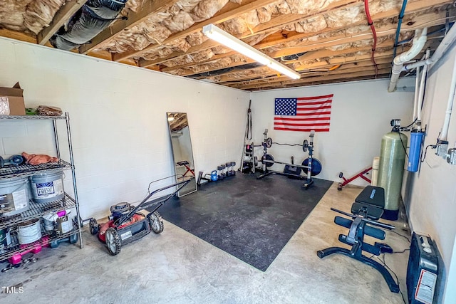 view of workout room