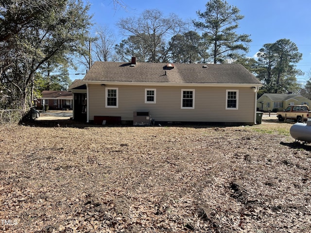 view of rear view of property