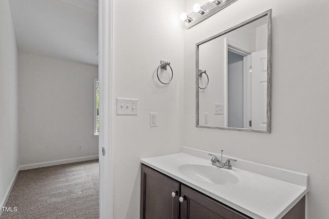 bathroom featuring vanity