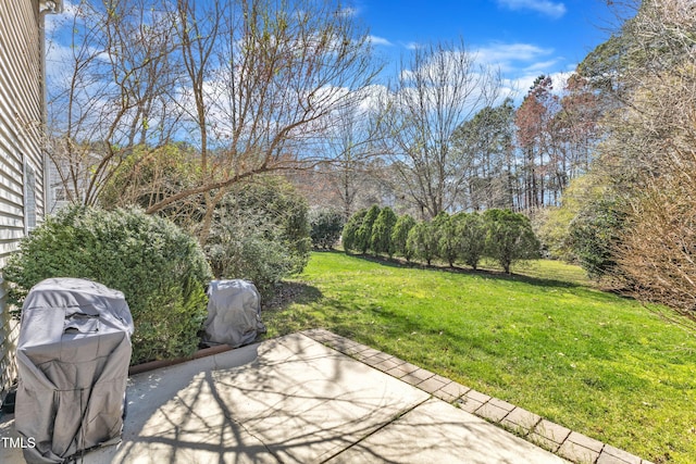 view of patio featuring grilling area