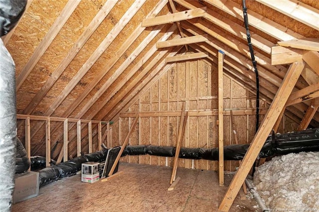 view of attic