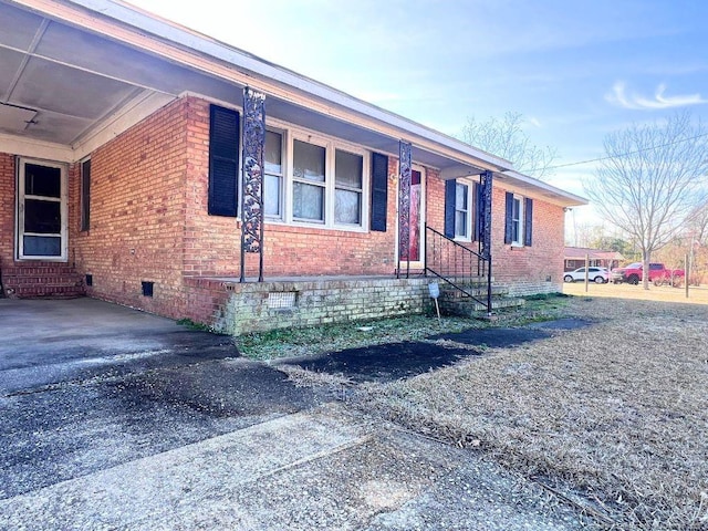 view of front of home