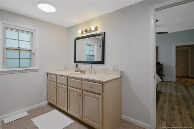 bathroom featuring vanity