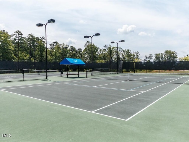 view of sport court