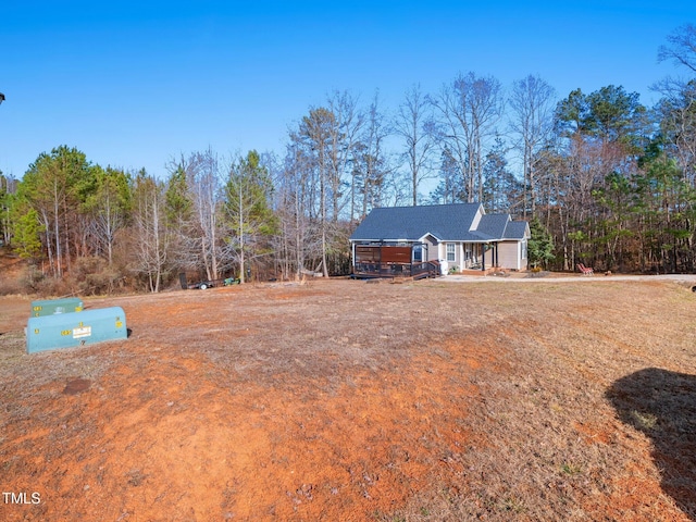 view of front of home with a porch