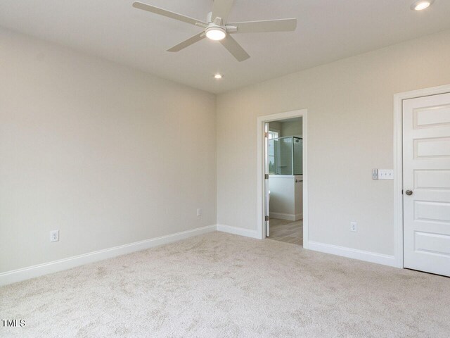 1813 Bright Lantern Way, Wendell, NC 27591 - unfurnished room featuring carpet floors, ceiling fan, recessed lighting, and baseboards